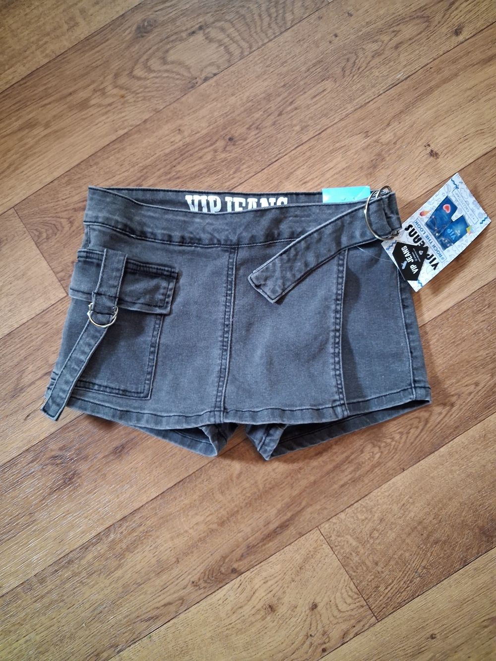 VIP Gray Girls' Jean Shorts